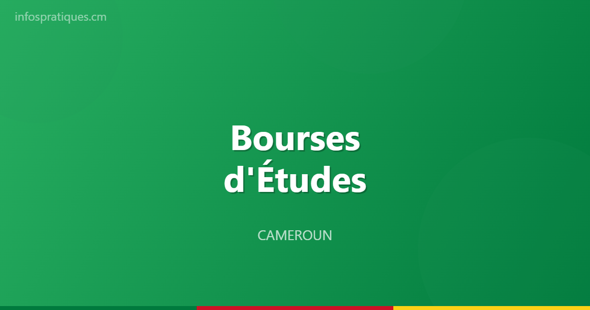 bourses etudes camerounais