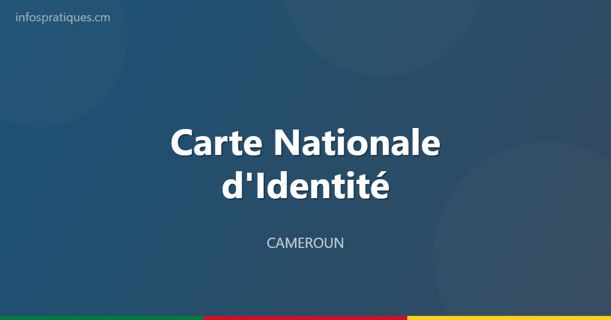 carte nationale identite cameroun 1