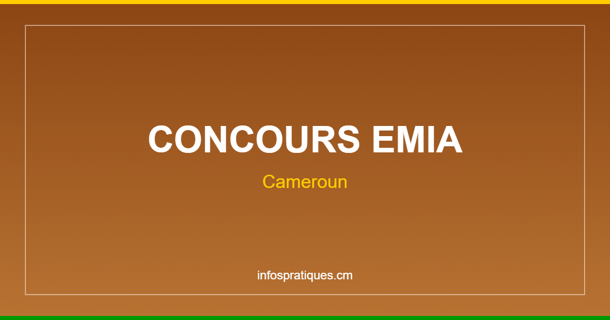 concours emia cameroun